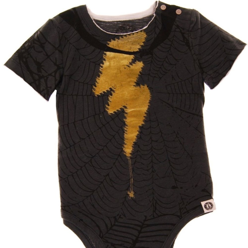 Mini Shatsu Boy's Super Hero Web Bodysuit
